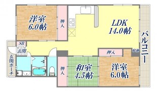 ドゥエリング北夙川の物件間取画像